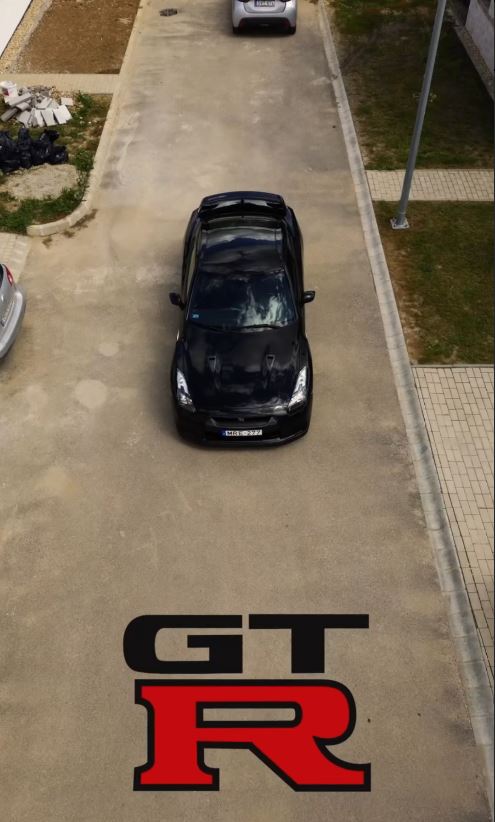 Nissan GT-R R35 drónvideó